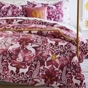 Harry Potter Magical Damask Duvet - Full/Queen Pottery Barn Teen